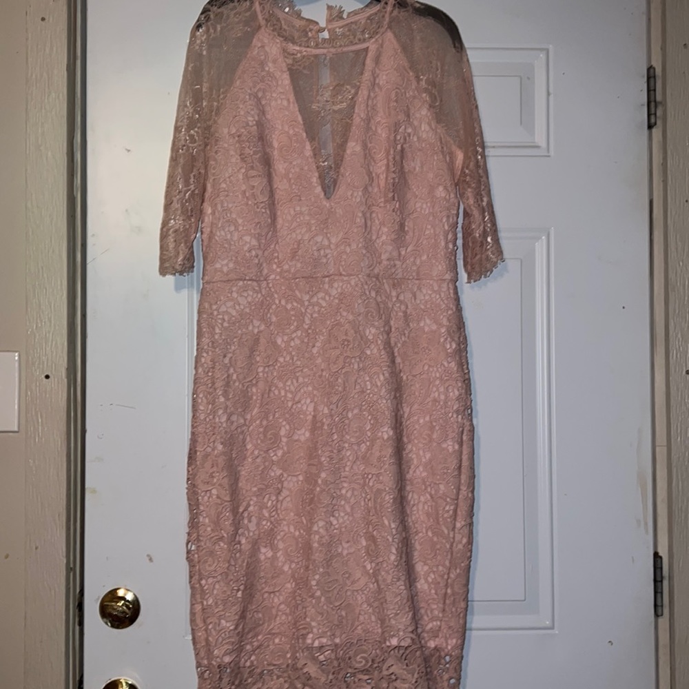 Blush pink Midi Dress size XL